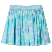 Gonna Plissettata da Bambina Acqua Chiaro 128