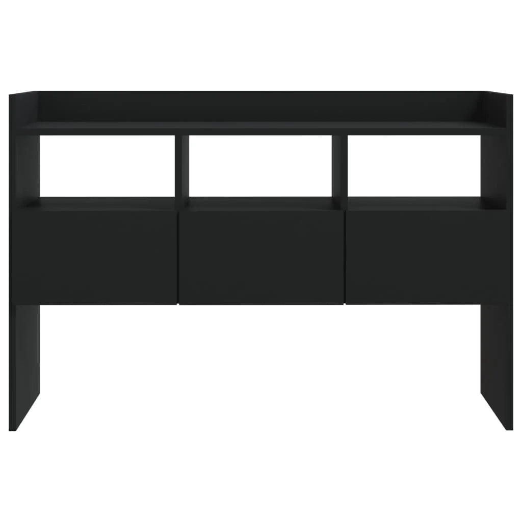 Buffet credenza cassettiera armadio mobile contenitore organizer per cucina soggiorno salotto 105 x 30 x 70 cm legno ingegnerizzato nero 02_0035834
