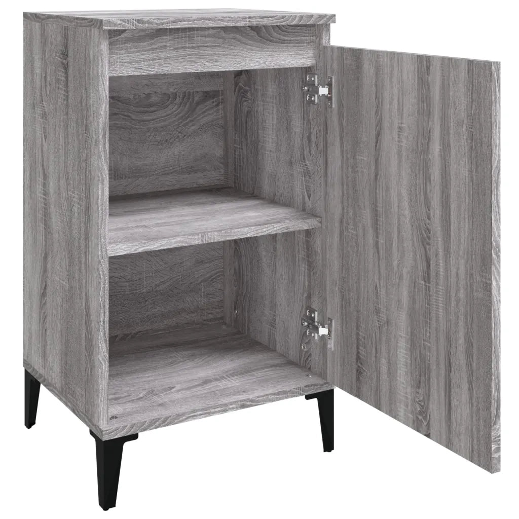 Comodino-Tavolino da notte Grigio Sonoma 40x35x70 cm in Legno Multistrato 638470