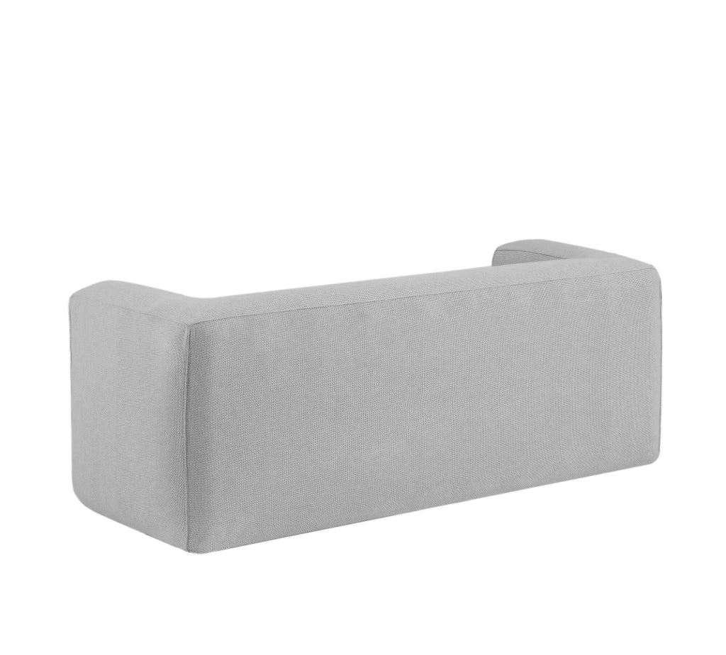 Divano gonfiabile 2-3 posti Terracotta - Interno ed esterno - Colore Grigio chiaro