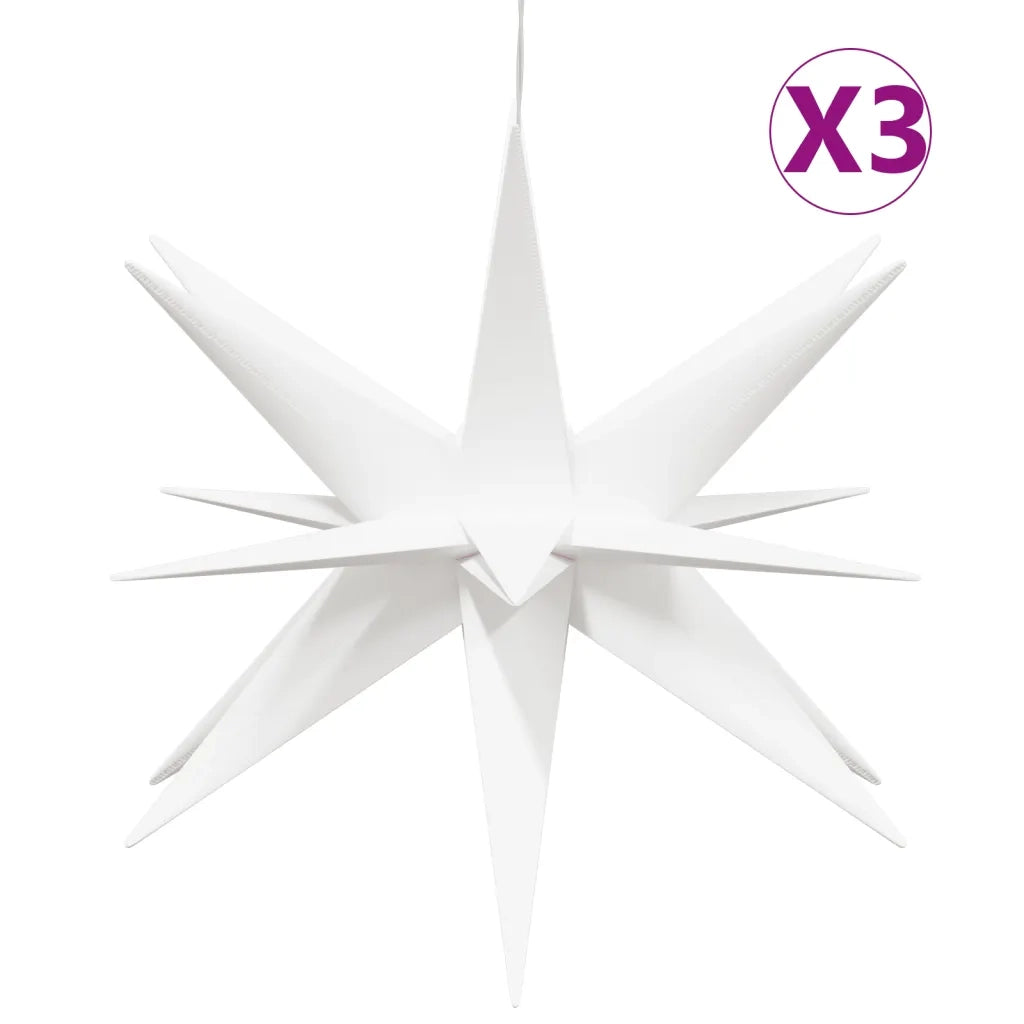 Luci di Natale con LED 3 pz Pieghevoli Bianche 57 cm 3190442