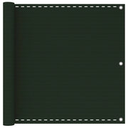 Schermo per balcone schermo per la privacy 90 x 400 cm HDPE verde scuro 02_0010448