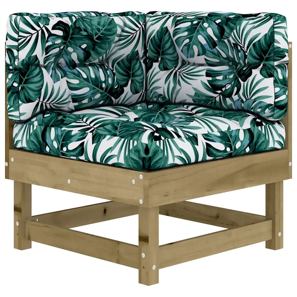 Set Divani da Giardino 5pz con Cuscini Legno Impregnato di Pino 3185793