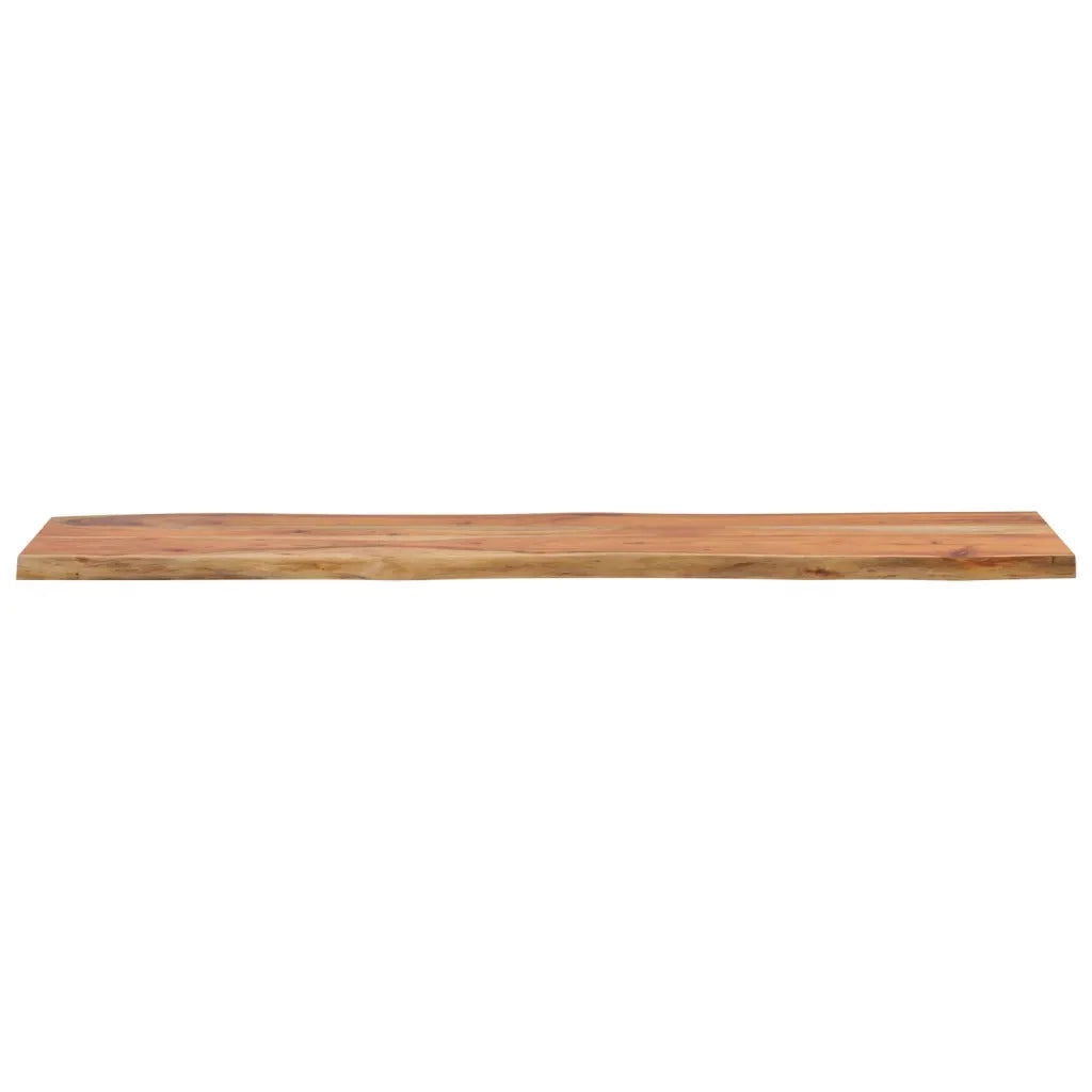 Piano Tavolo 140x40x2,5 cm Rettangolare Legno Acacia Bordi Vivi 370615