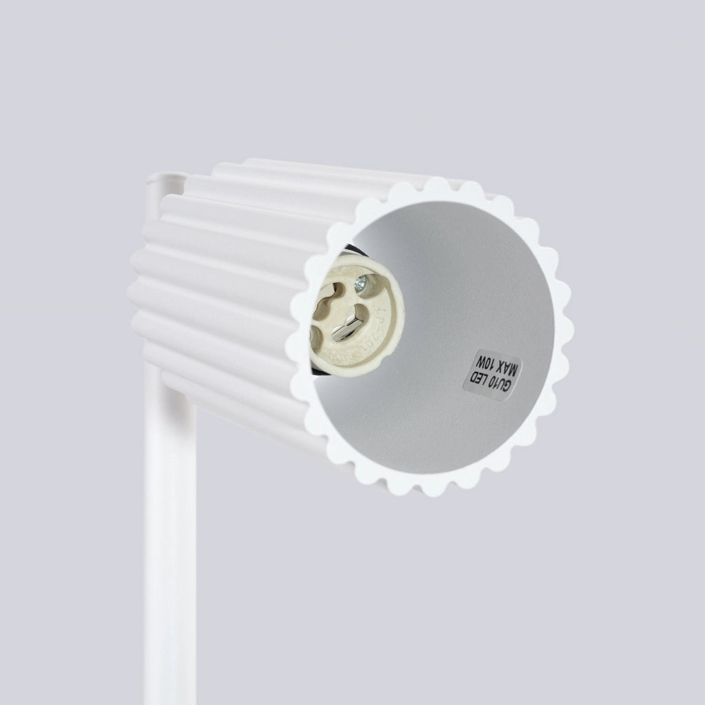 Lampada da tavolo moderna bianca snodata GU10 GRAVIO Pure Lume