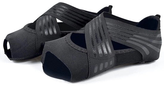 Sokkette Antiscivolo per Donna - 5 Dita - Fitness - Indoor - Danza - Materiale Silicone/Cuoio