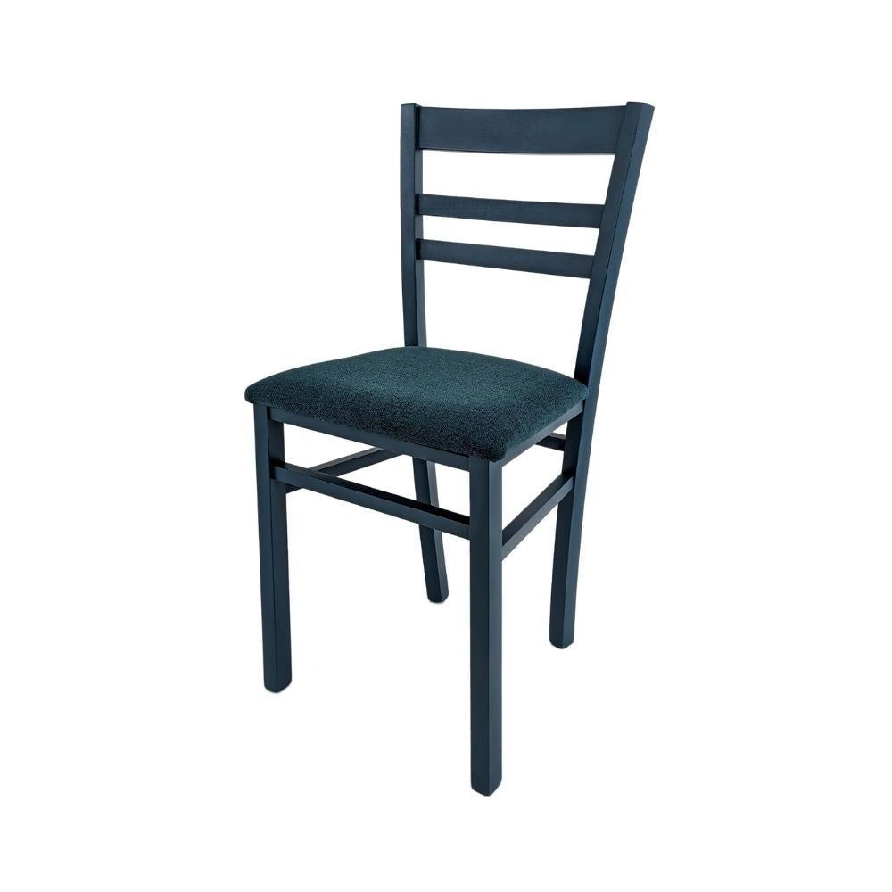 Set 2 sedie in legno Cromica colore blu