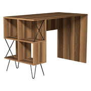 Vita, Scrivania 5 Ripiani, 120x60x79h cm Marrone Rovere Scuro