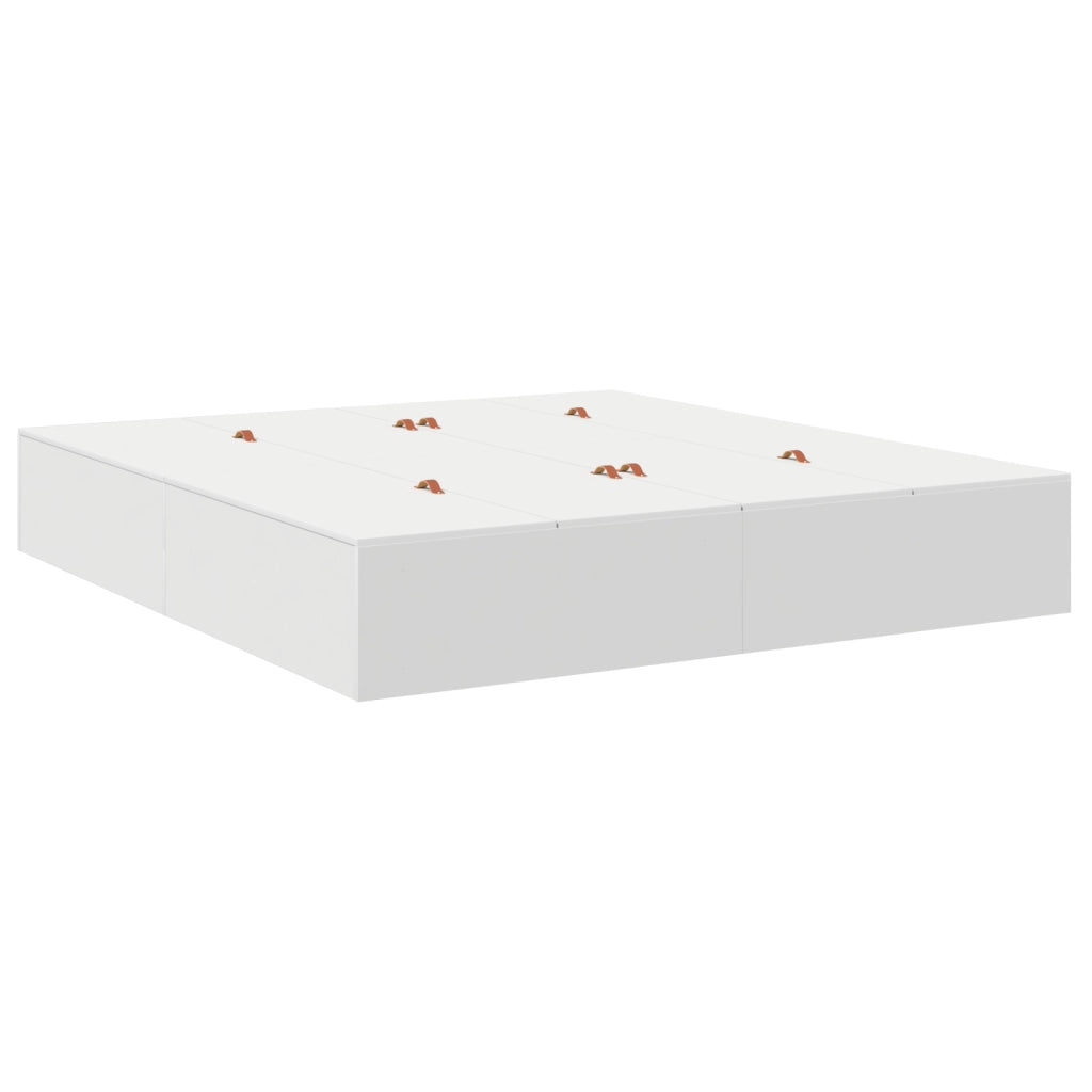 Struttura Letto con Contenitore Bianca 200x200 cm