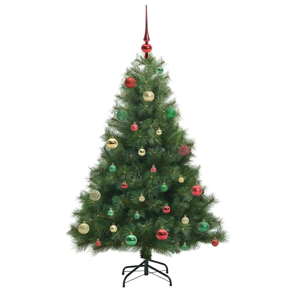 Albero di Natale | Decorazioni natalizie artificiale con 150 LED Verde 150 cm PE e PVC