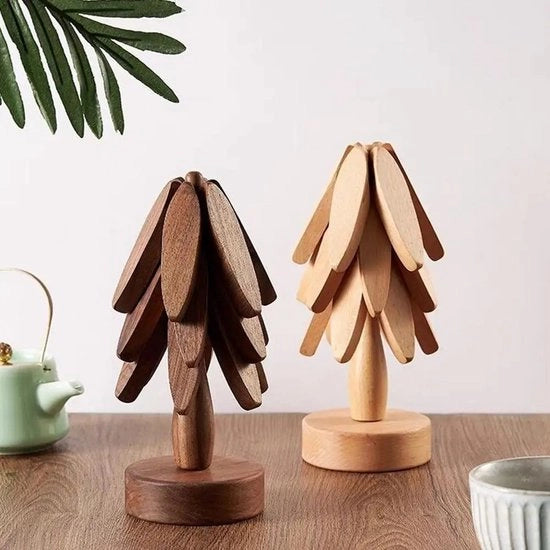 Sostegni in legno - Design unico - Manufatti a mano - Ø 20 cm