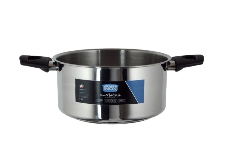 Casseruola in Acciaio Inox anche Induzione Natura 30 cm Lopardo