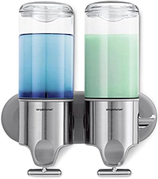 Dispensatore Doppio - acciaio inossidabile - 1 pezzo - 9,4 x 22,4 x 24,5 cm