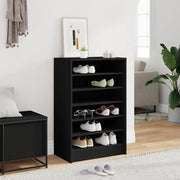 Scarpiera-Scaffale per scarpe Nera 60x35x92 cm in Truciolato 285261