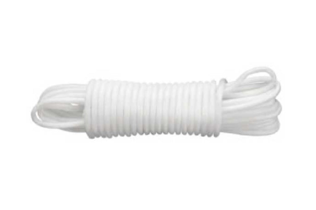 Corda In Plastica Bianco Diametro 5 Mm Lunghezza Mt 15 - Masidef