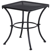 Tavolino da Giardino 45x45x50 cm in Acciaio Nero