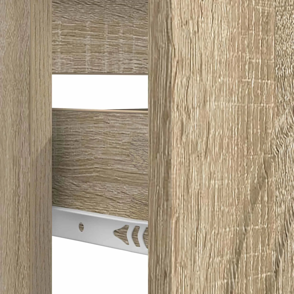 Armadio per Lavabo da Bagno ALKMAAR Rovere Sonoma 896137