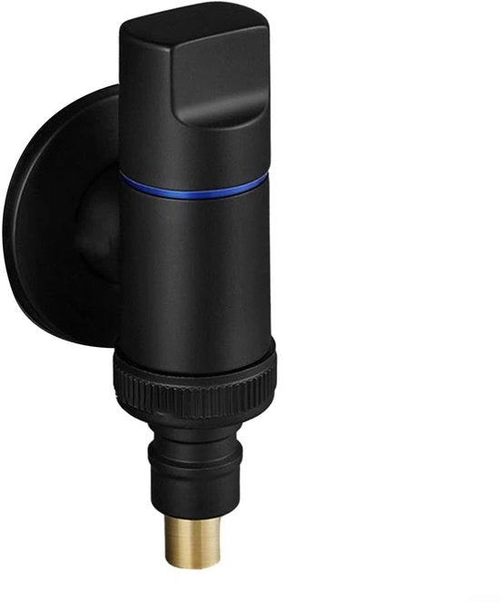 Cranio automatico per lavatrice - alta qualità in ottone - blocco acqua - apertura rapida - cerniera angolare - progetto spaziale risparmiatore - facile da utilizzare - rubinetto acqua