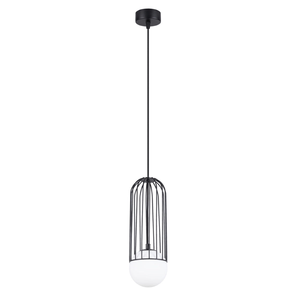 Lampada a sospensione GELIDA nera metallo 1xG9 8W