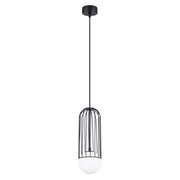 Lampada a sospensione GELIDA nera metallo 1xG9 8W