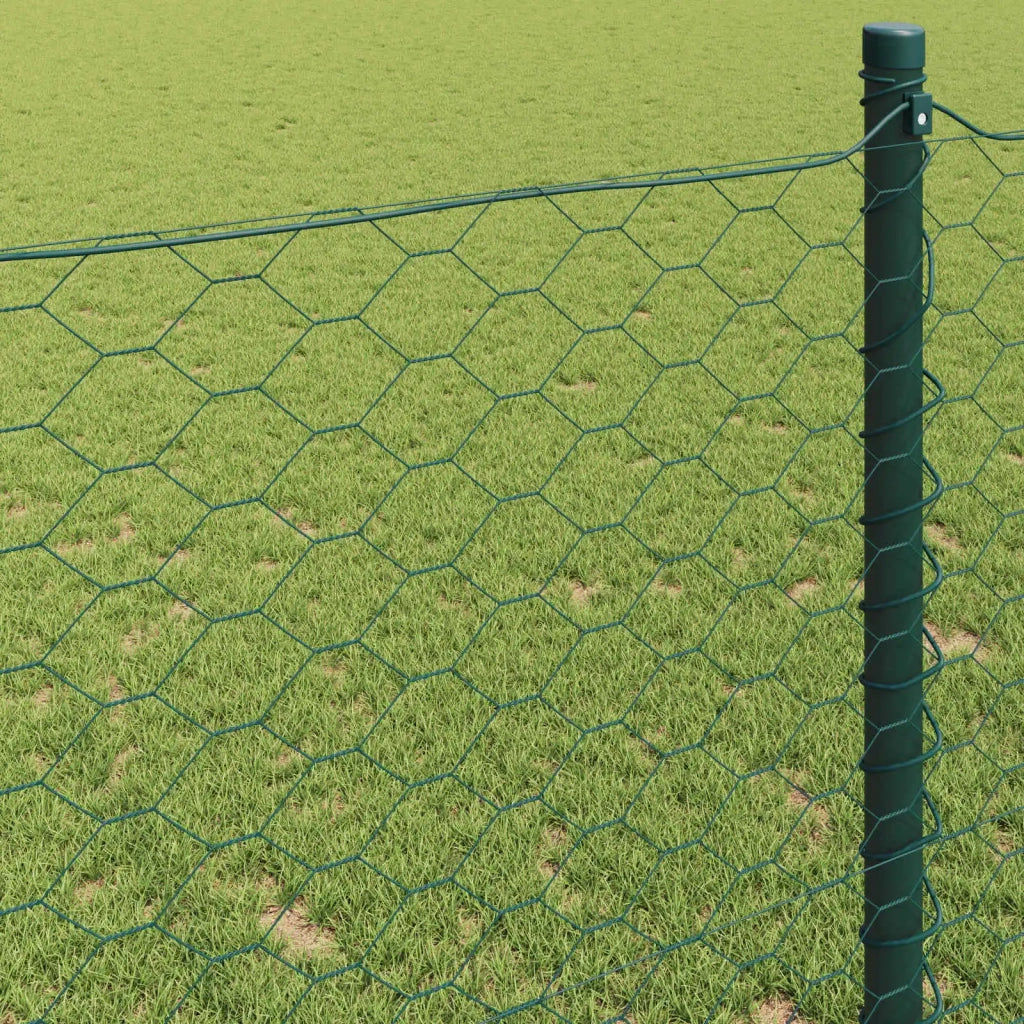 Recinzione Esagonale Verde 0,4 x 10 m PVC 42005331