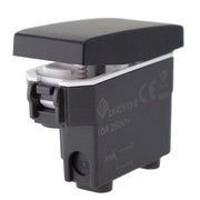 Pulsante Normalmente Aperto 1P 10A Colore Nero Compatibile Con Bticino Living e Vimar Plana