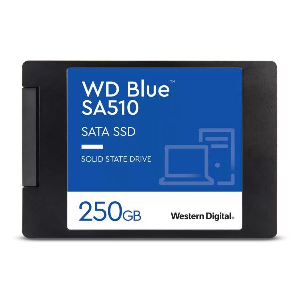Ssd 2,5 250gb sa510 sata3 blue wd no kit instal. new - WDS250G3B0A