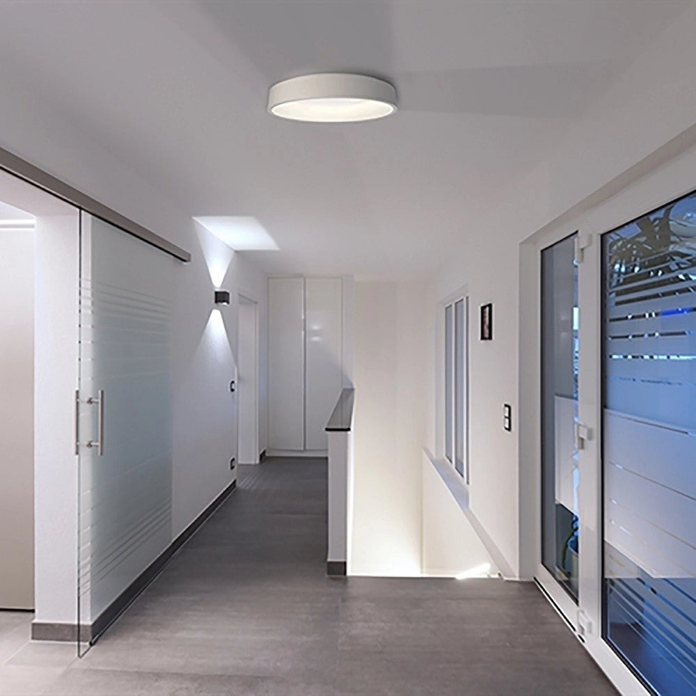 Trade Shop - Plafoniera Tonda Lampada Soffitto Parete Led 42w Cct 3000k 4000k Luce 60cm 230v - Bianco