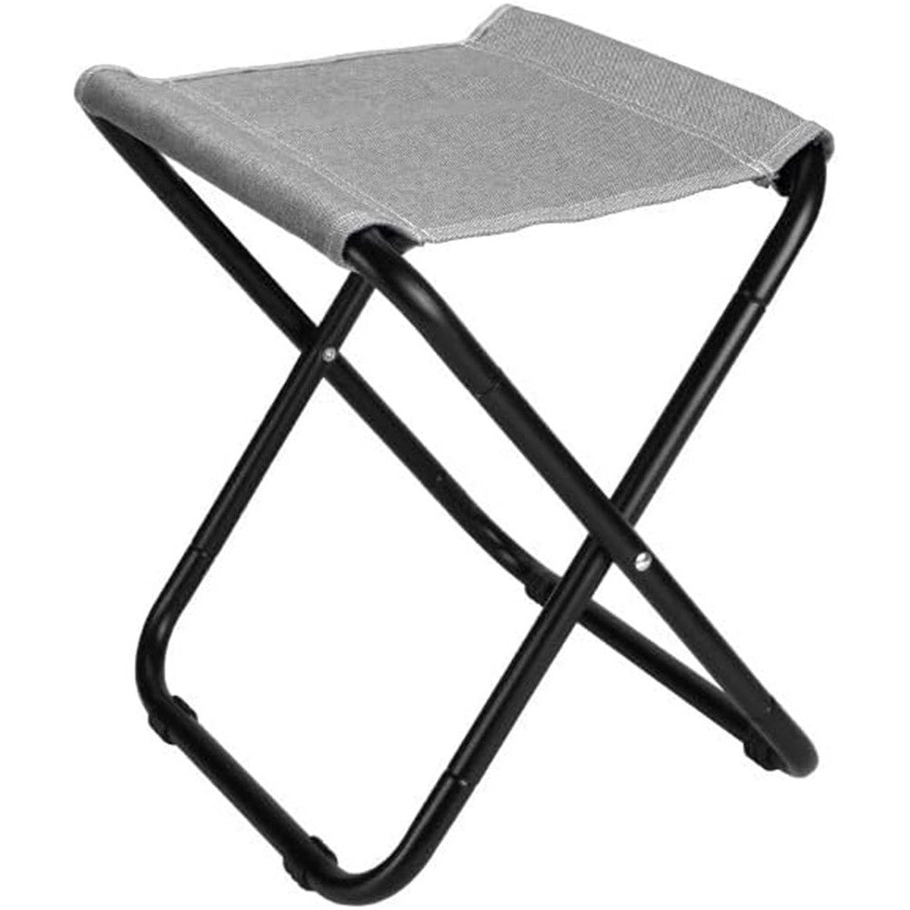 Trade Shop - Set 3pz Sgabello Pieghevole In Metallo Tessuto Per Campeggio Pesca Spiaggia Mare 020228 -