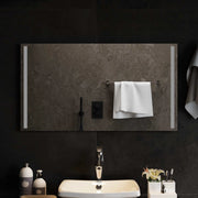 Specchio da bagno LED Trasparente 90 x 50 cm vetro temperato 42045801