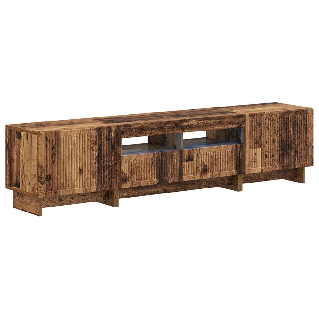 Mobile TV LED a 5 pezzi Legno antico Legno ingegnerizzato 3416427