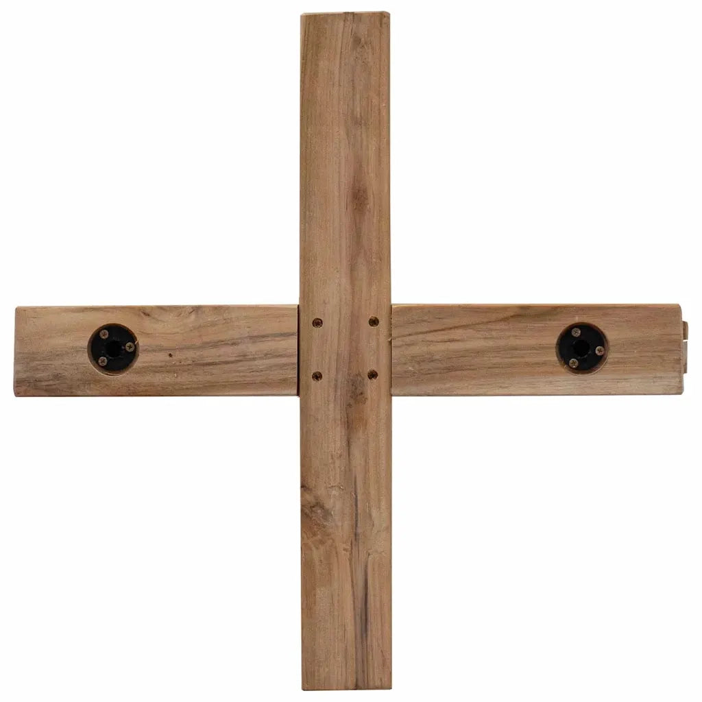 Albero di Natale Marrone 151 cm Legno massello di teak 42017932