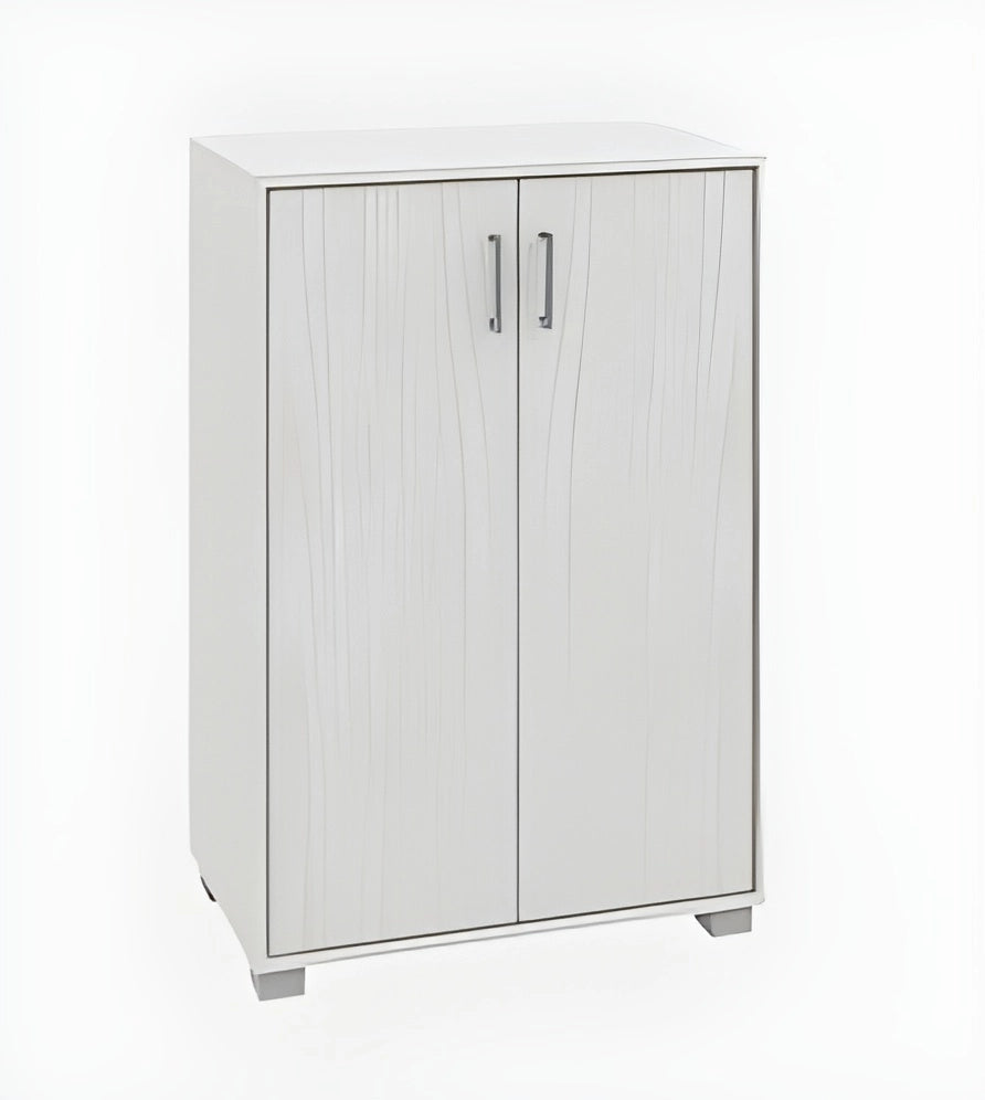 Mobile armadio 2 ante 4 ripiani arredo casa,bagno,camera,soggiorno 60x35x90 COLORE: BIANCO