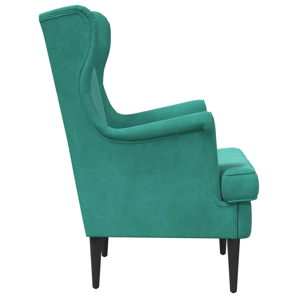 Poltrona Turchese Velluto