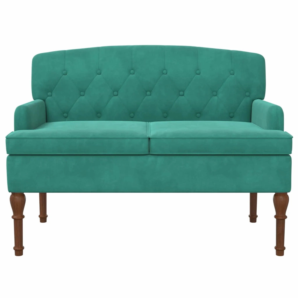 Loveseat con bottoni imbottiti Turchese 111 x 65 x 79 cm 42041853