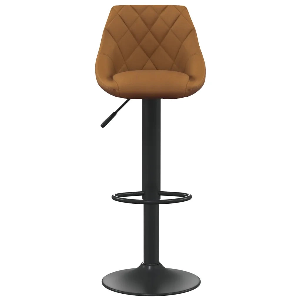 Sgabello da Bar Marrone in Velluto cod mxl 61299