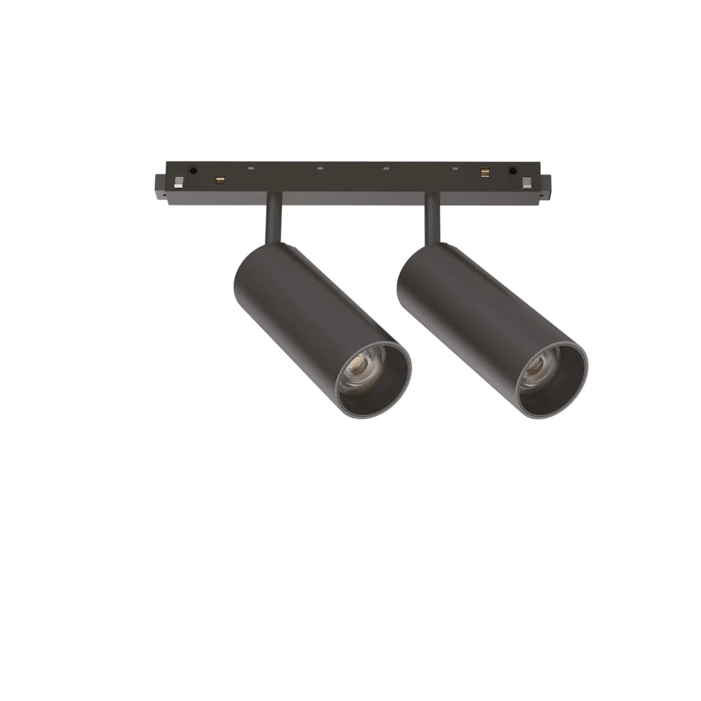 Faretto A Binario Ego Spot Double 24W Ip20 Nero