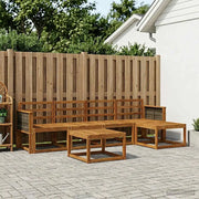 Set di divani da esterno 6 pcs Naturale