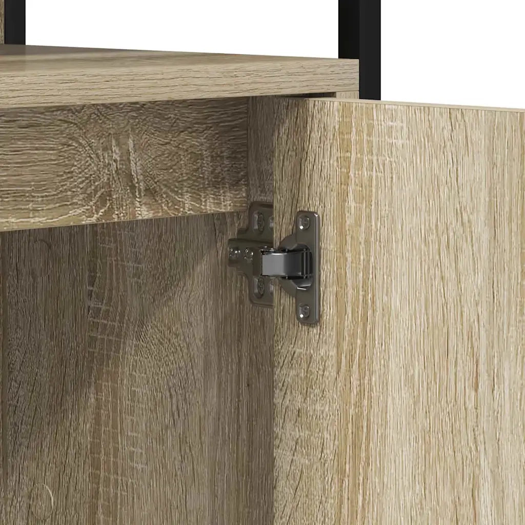 Armadio per Lavabo da Bagno-Armadietto da bagno-Mobiletto da bagno con porta Marrone 80 x 30 x 60 cm