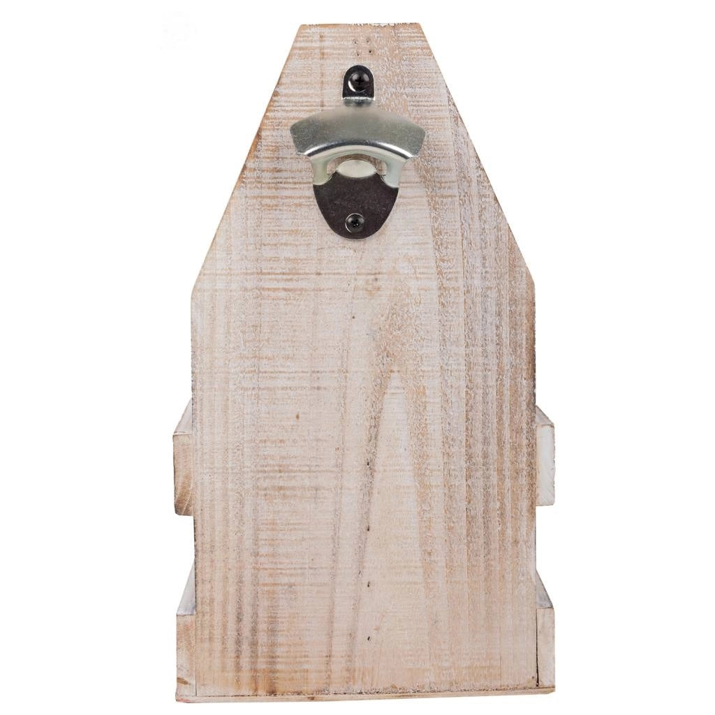Portabottiglie in legno marrone 37x19x33h