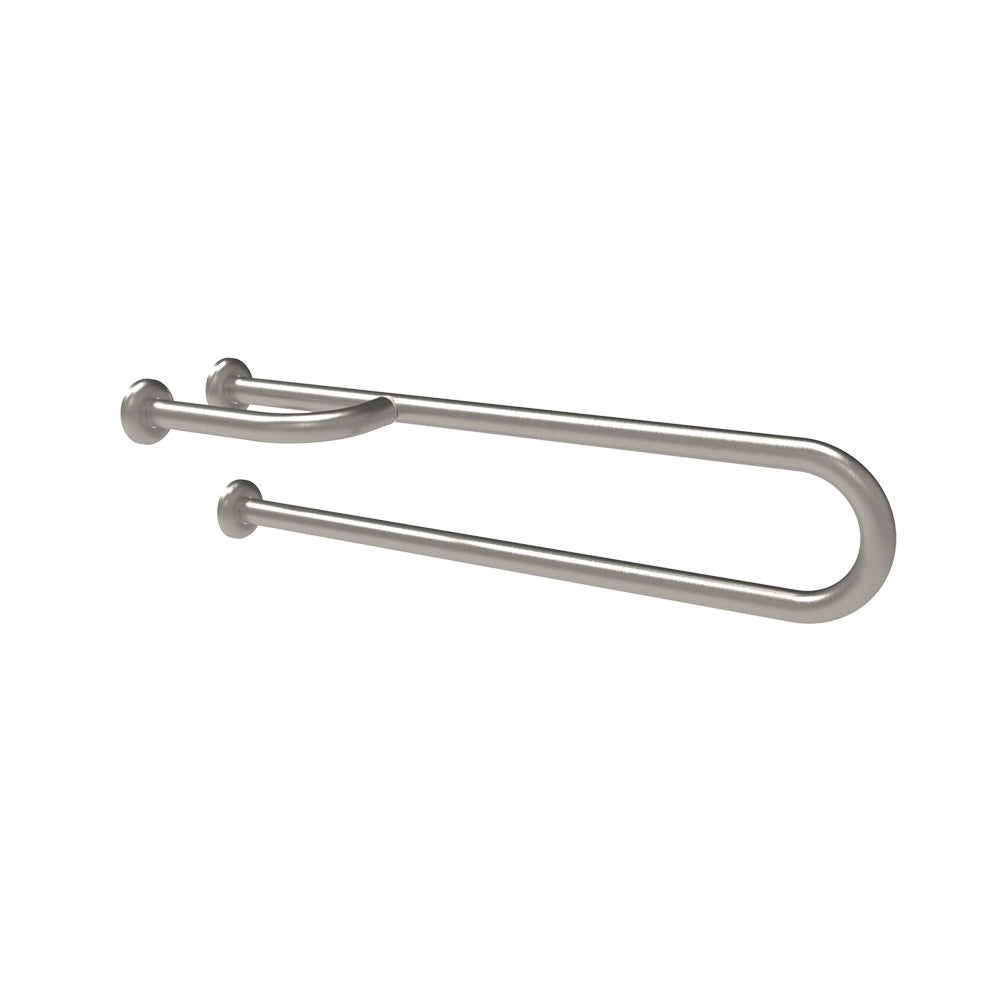 Barra maniglione fissa con rinforzo cm80 inox satinato