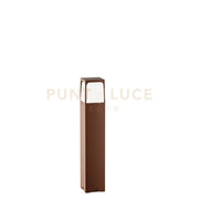 GES2022- PALETTO H.50CM 1 LUCE ATTACCO E27  IP44 IN ALLUMINIO MARRONE