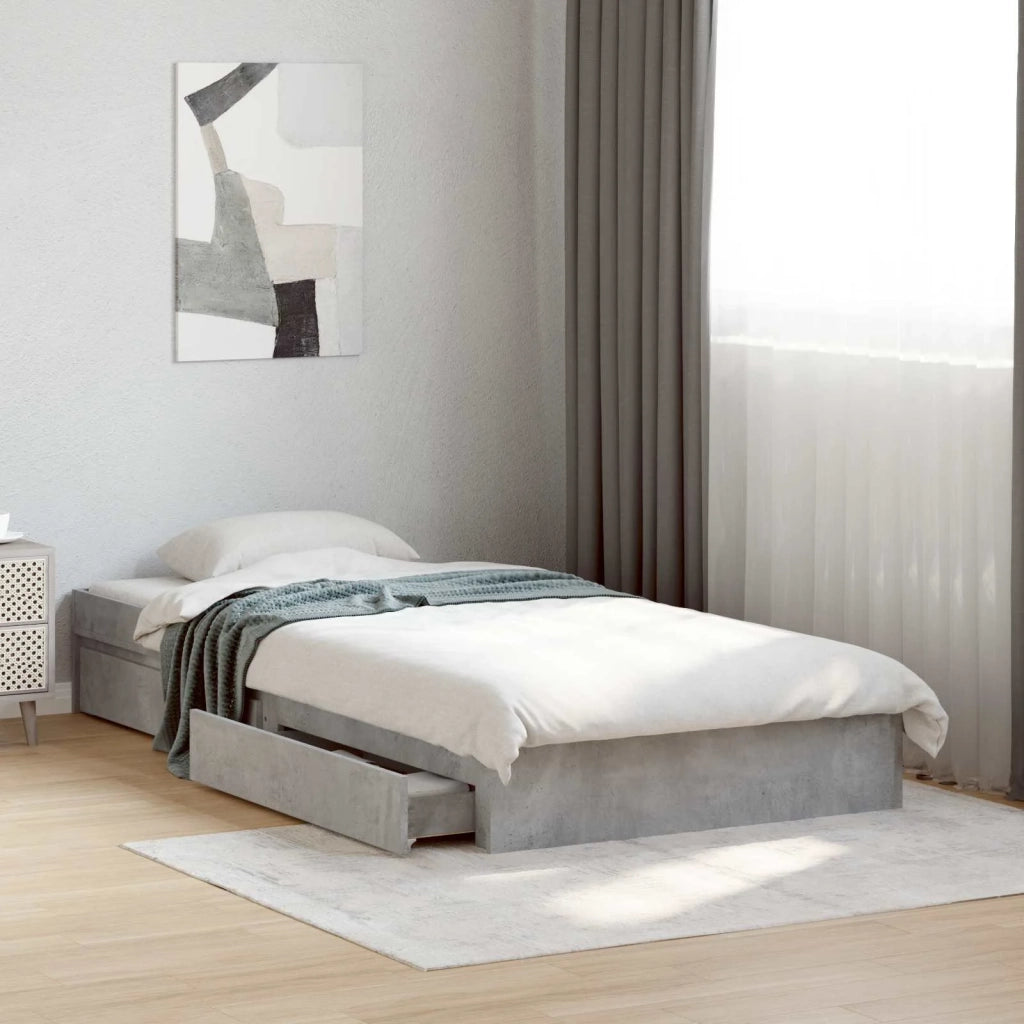 Telaio del letto con storage Grigio Cemento 80 x 200 cm 3429594