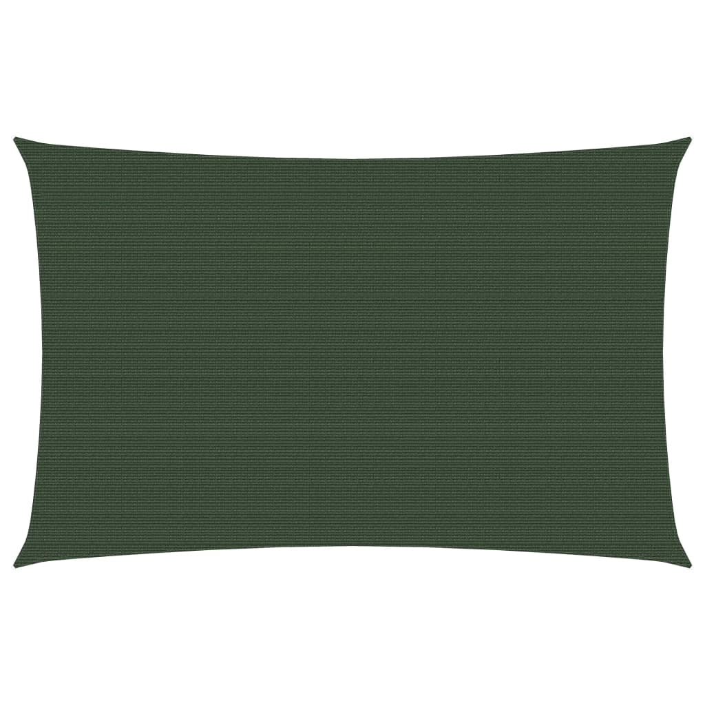 Vela ombreggiante/ombrellone 160 g/m² HDPE 2 x 4,5 m verde scuro 02_0009413