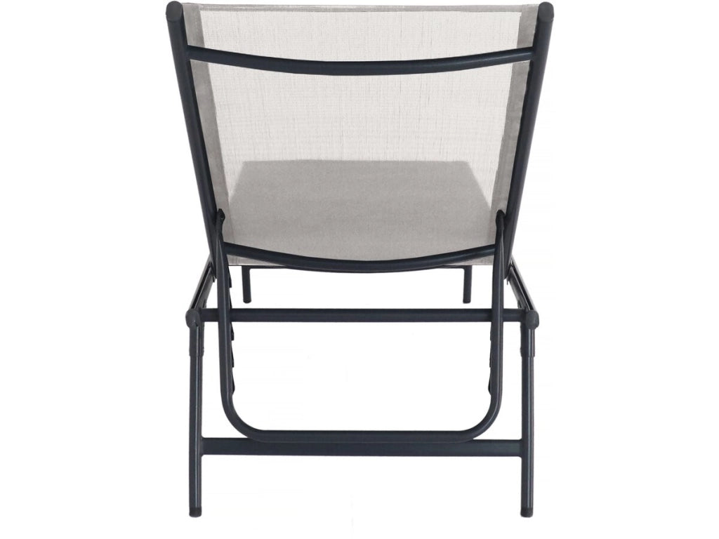 Set di 2 lettini prendisole in metallo "Sublima" - 180 x 54 x 104 cm - Beige