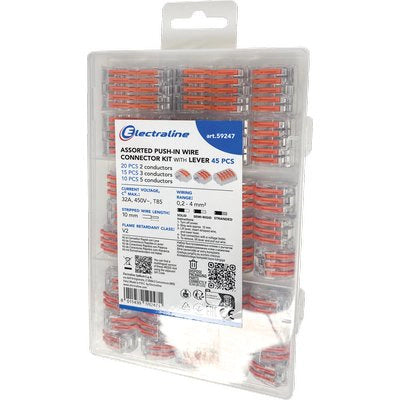 MORSETTO CONNESSIONE VOLANTE LEVA KIT ELECTRALINE - MMQ 0,2/4 CF=PZ 45