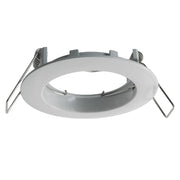 Porta faretto fisso rotondo bianco incasso foro 6cm supporto lampade LED GU10