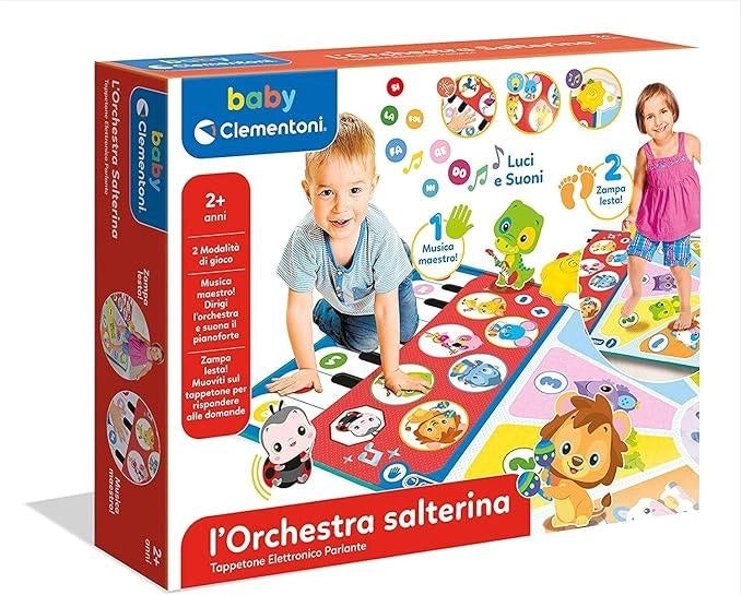 L `Orchestra Salterina, Tappeto Musicale Interattivo,con Luci, Suoni e Melodie per Stimolare Lo Sviluppo Motorio e Senso