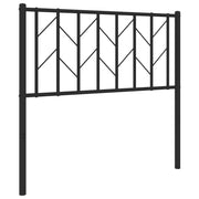 Testiera | Testata di Ricambio in Metallo Nero 90 cm