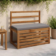 Cuscini per Panchina SOEST 2 pz 100% Poliestere Grigio 948695